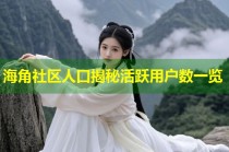 海角社区人口揭秘活跃用户数一览