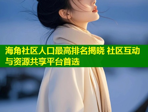 海角社区人口最高排名揭晓 社区互动与资源共享平台首选  第1张