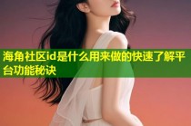 海角社区id是什么用来做的快速了解平台功能秘诀