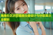 海角社区运营插画头像设计与创意展示全解析