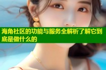 海角社区的功能与服务全解析了解它到底是做什么的