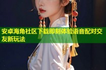安卓海角社区下载即刻体验语音配对交友新玩法