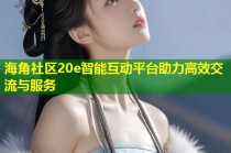 海角社区20e智能互动平台助力高效交流与服务