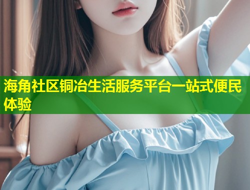 海角社区铜冶生活服务平台一站式便民体验  第1张