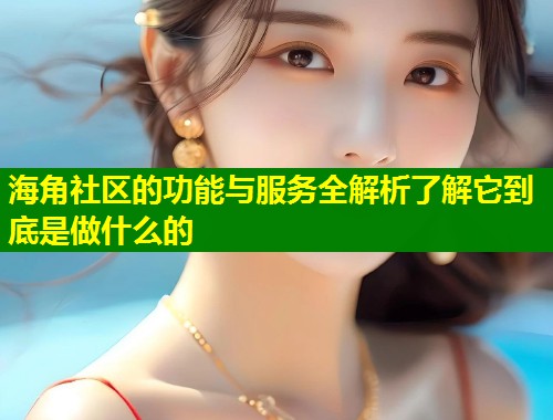 海角社区的功能与服务全解析了解它到底是做什么的  第1张
