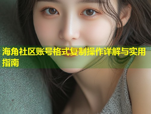 海角社区账号格式复制操作详解与实用指南  第1张